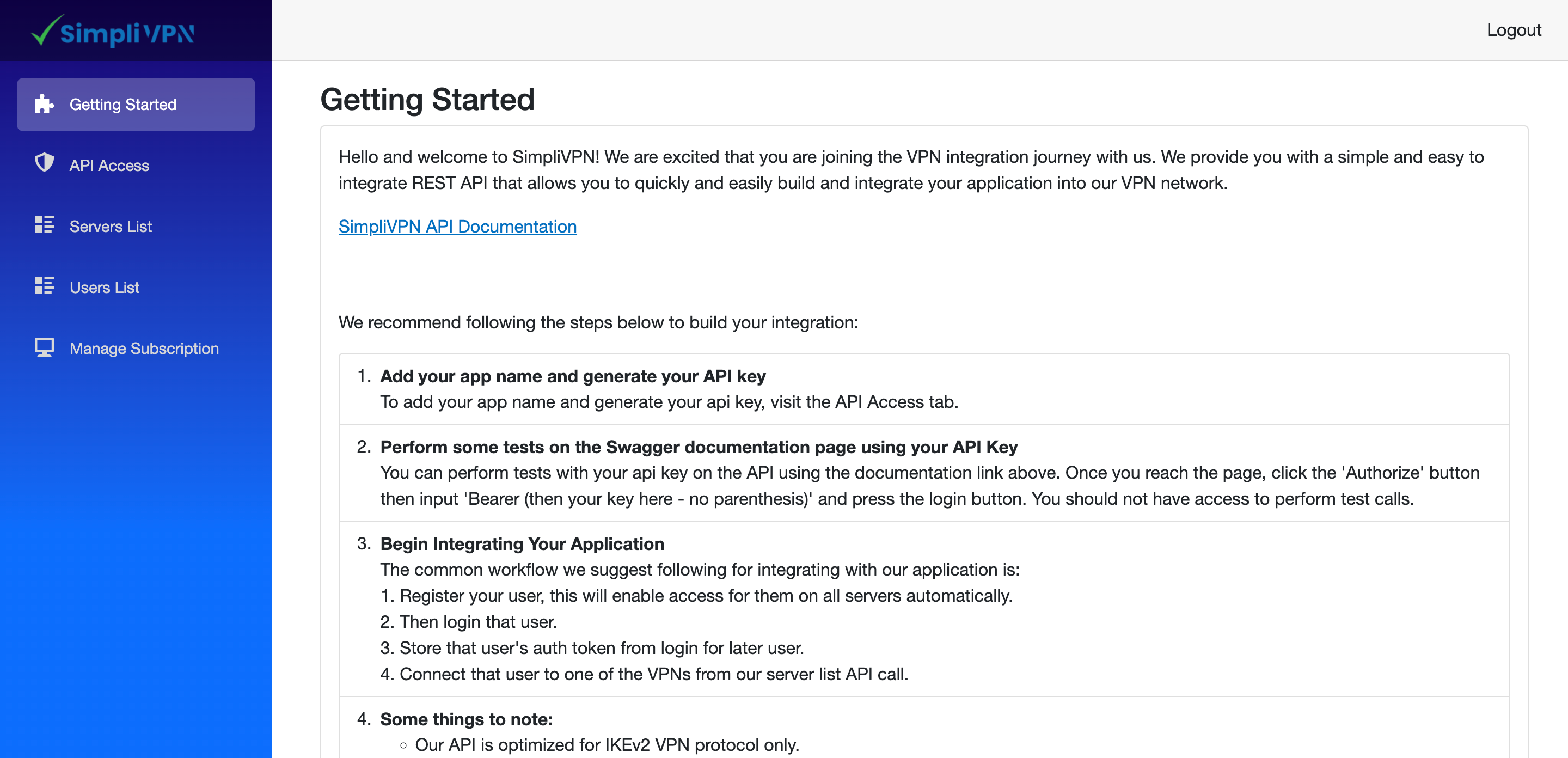 SimpliVPN VPN Network