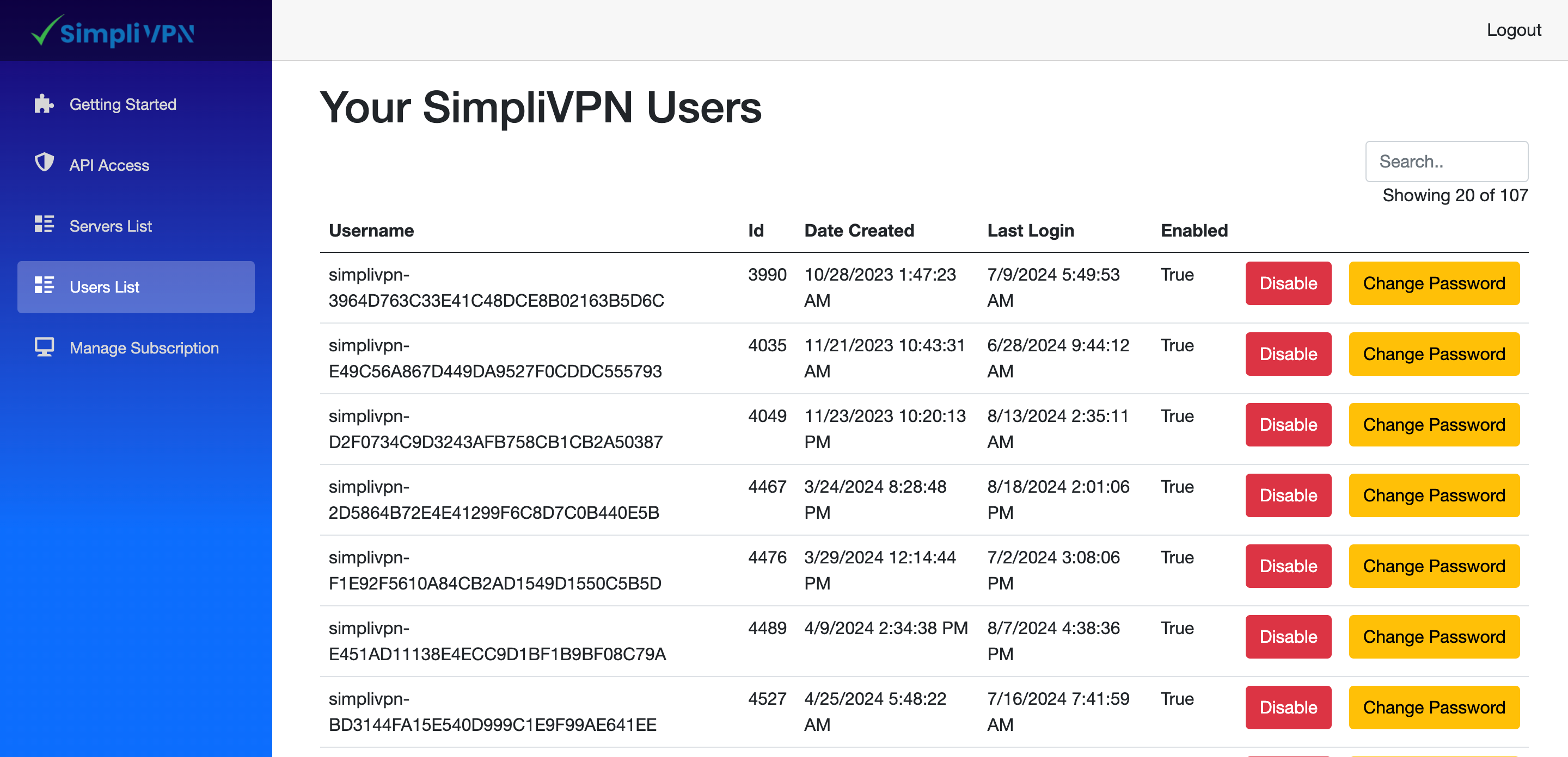 SimpliVPN VPN Network